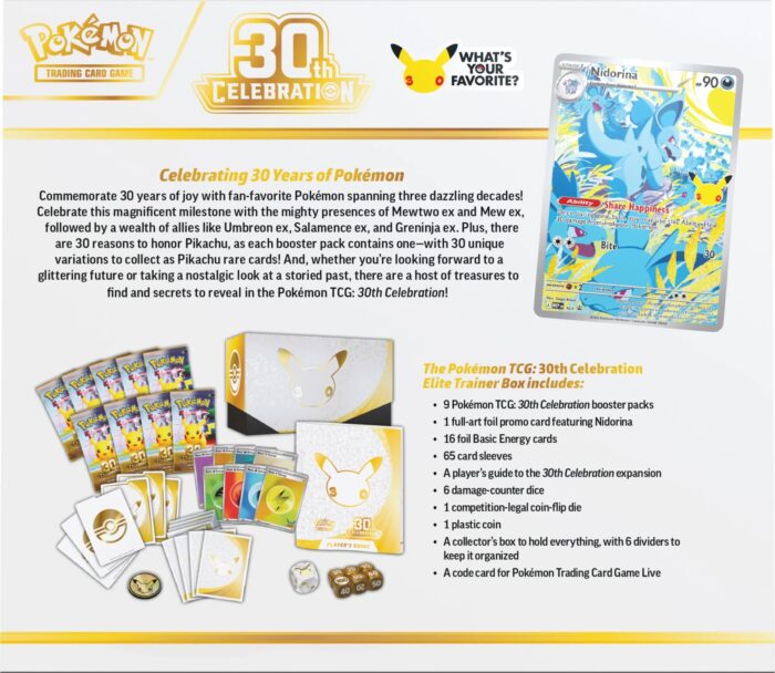 Pokemon 30th anniversary Elite Trainer Box & Pitch Black ETB [ Early combo Pre-order ] - Image 3
