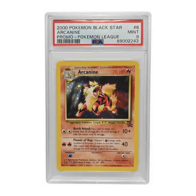 2000 Pokémon Black Star - Arcanine #6 - PSA 9 MINT 2000 Pokémon Black Star - Arcanine #6 - PSA 9 MINT