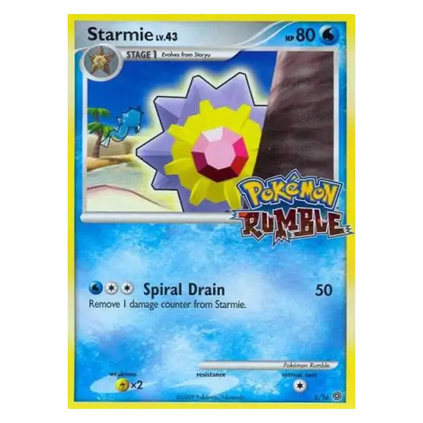 Untitled-2-Recovered-Recovered Starmie #5 Pokemon Rumble ( NM / LP ) - Image 1